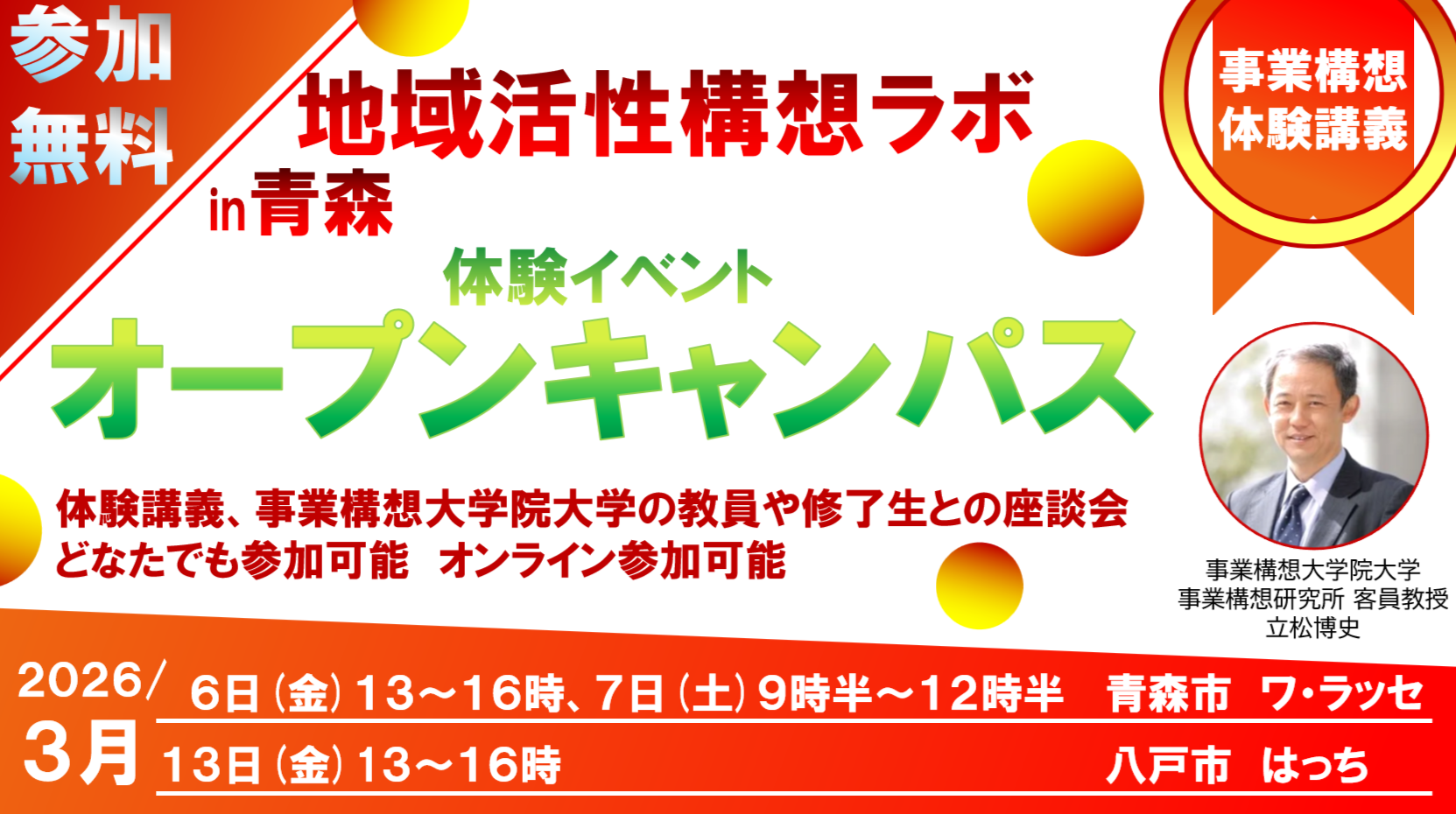 応募フォーム 地域活性構想ラボin青森 オープンキャンパス